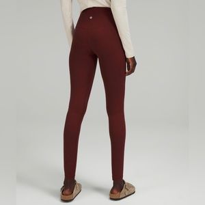 Lululemon Wunder Train 25” Leggings Red Merlot